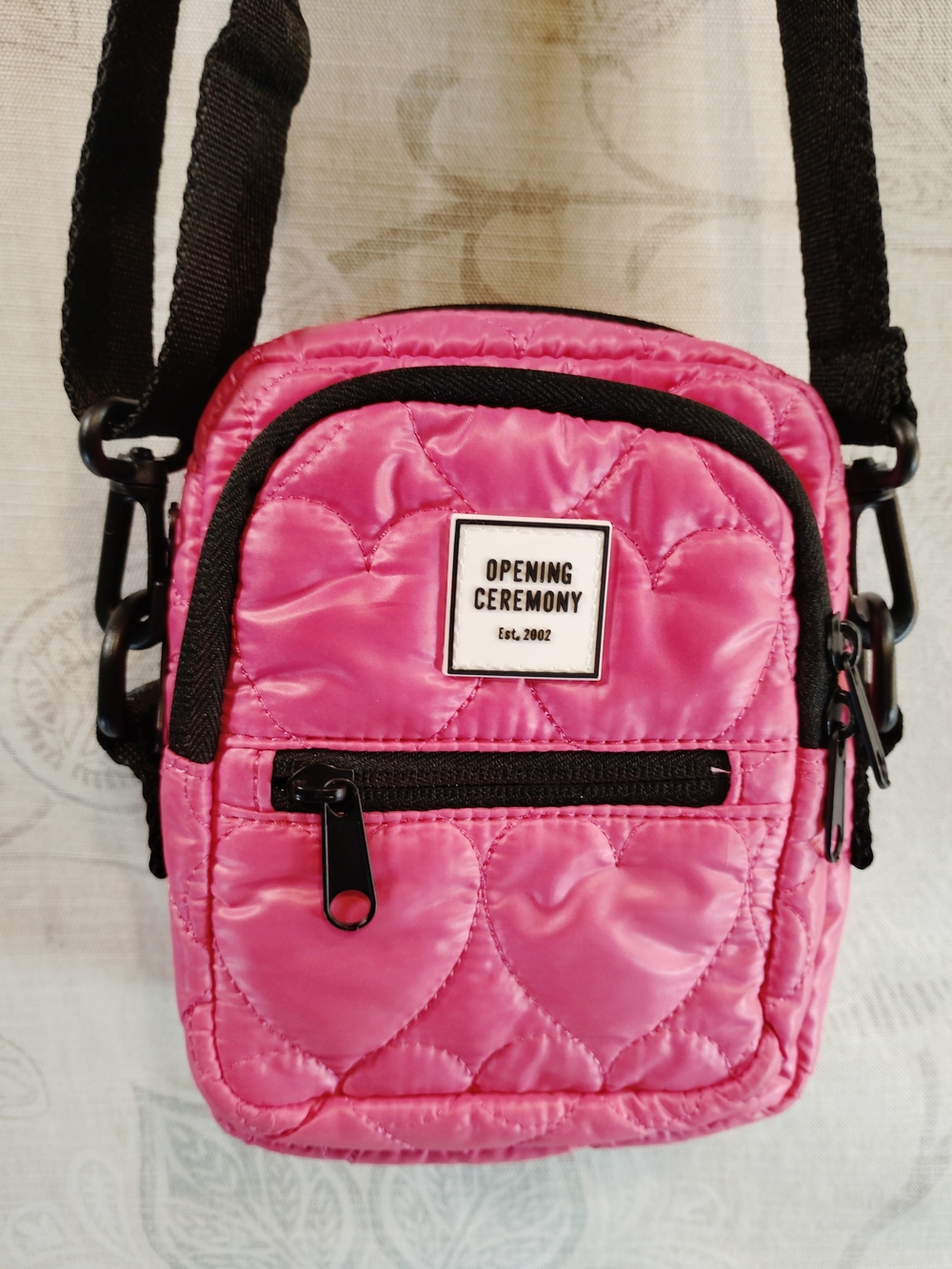 Opening Ceremony Pink Quilted Mini Crossbody Bag